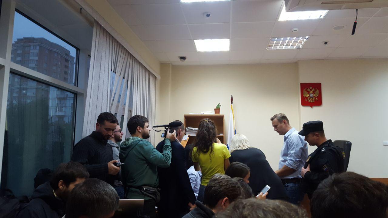 Навальный в Симоновском суде. 2 октября 2017